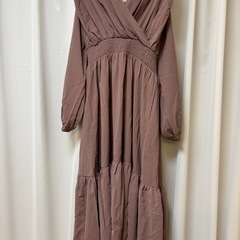 【大きいサイズ】②CLETTE カシュクールギャザーワンピース  ピンクの画像