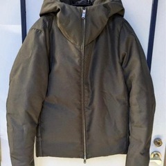 STUDIOUS 700FPフーデッドダウンジャケット カーキ ￥30800の画像