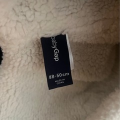 ベビーギャップ ボア帽子 グレー 48-50cmの画像