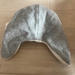 ベビーギャップ ボア帽子 グレー 48-50cmの画像