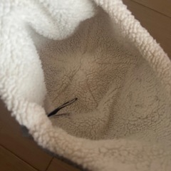 ベビーギャップ ボア帽子 グレー 48-50cmの画像