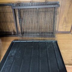 リッチェル 木製スライド ペットサークル 大型犬 ケージの画像