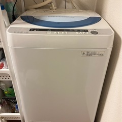 シャープ　全自動洗濯機の画像