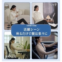 ❤️新品未使用❤️骨盤サポートチェア　第二世代　姿勢矯正 椅子 クッション 洗える　坐骨神経痛 痔 ヘルニア 猫背 腰痛改善✨の画像