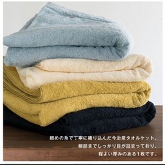 今治タオル　美品　厚手タオルケットの画像