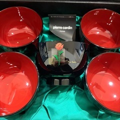 ピエールカルダン　汁椀とお箸のセット　未使用品の画像