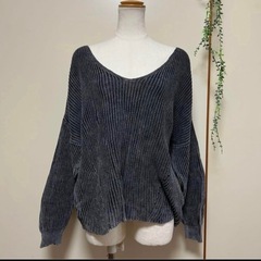 GORGE ゴージ　Vネックゆるテロニット　の画像