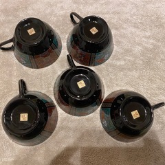 有田焼　兆瑞　コーヒーソーサー 5客セット シュガーポット、スプーン付　レトロの画像