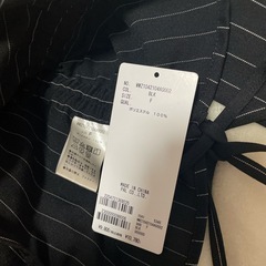 【Six M/シックスエム】ギャザーリボンデザインシャツ ブラックの画像