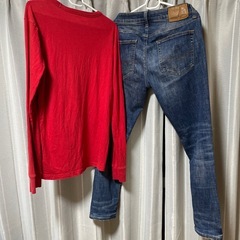 AMERICAN イーグル❤︎ロンT&デニムの画像