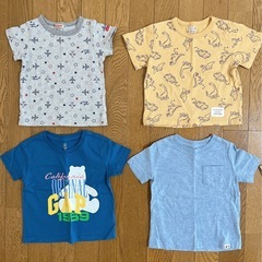 《美品》まとめ売り8点 ベビー キッズ  夏服 半袖 Tシャツ 80cmの画像