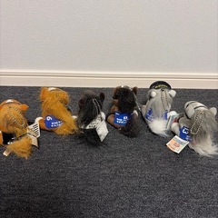 競馬ぬいぐるみ6個の画像