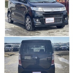 《自社ローン対応⭕️》［新潟県］【スズキ ワゴンR 660 スティングレー T】現金販売から自社ローン幅広い購入方法で対応❗️審査通過率98%、ブラックOK、格安中古車販売店【オーシャンデザイン】✨Bカメラ✨の画像