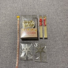 ケーキキャンドル　飾りセットの画像