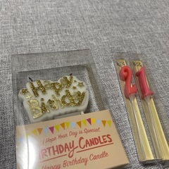 ケーキキャンドル　飾りセットの画像