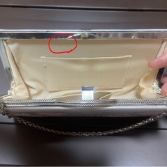 和装用バッグ ピンク×シルバーの画像