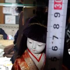 【遺品整理】日本人形★高さ約29cmの画像