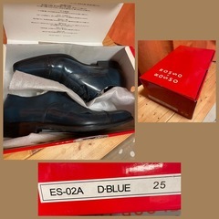 革靴   25cm  ネイビー 結婚式の画像