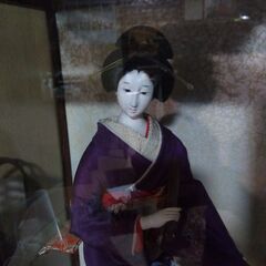 【遺品整理】日本人形★高さ約46cmケース入りの画像