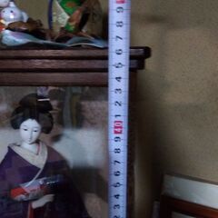 【遺品整理】日本人形★高さ約46cmケース入りの画像