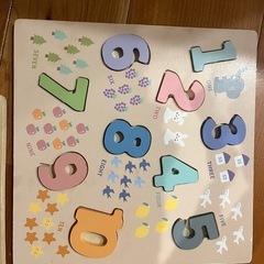 型はめパズル　３種セット　知育パズル　色　数字　車　乗り物の画像