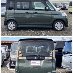 《自社ローン対応⭕️》［新潟県］【スズキ スペーシア 660 カスタム XS】現金販売から自社ローン幅広い購入方法で対応❗️審査通過率98%、ブラックOK、格安中古車販売店【オーシャンデザイン】✨ナビ✨の画像