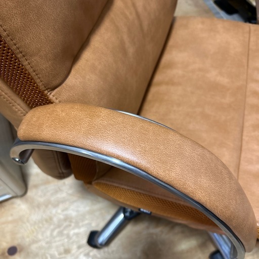 関家具　レザーポケットコイルチェア Ⅱ ハイタイプ　ライトブラウン