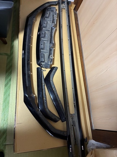 スバル　レヴォーグ　WRX STI スカートリップ　サイドアンダー　スポイラー　一式　ブラック　エアロ