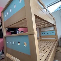 2段ベッド　水色　カワイイの画像