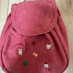 ⭐️早い者勝ちレア⭐️ familiar ファミリア 子供用ピンク刺繍リュックの画像