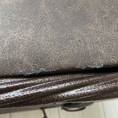 アンティーク調 車輪付センターテーブルの画像