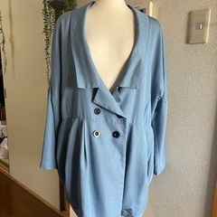 MURUA テーラードロングジャケット 青色　春 コートの画像