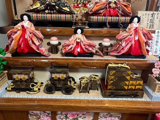 平安一甫作 有職京雛人形 3段飾り 平安一甫作 有職京雛人形 3段飾り