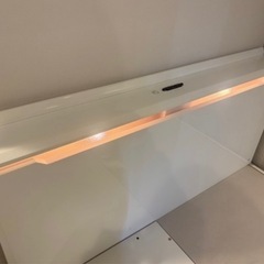 ニトリ　セミダブル収納付きベッドフレーム　ホワイトの画像