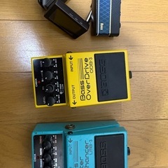 YAMAHA BB434 エレキベース レッド アンプ・エフェクター付き まとめ売りの画像