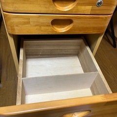 袖机　ワゴン　サイドテーブル　勉強机の画像