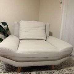 ひとりがけソファー　ナチュラルの画像