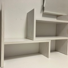 スパイスラック 木製 卓上ラックス リム 伸縮調味料ラック ホワイトオークの画像