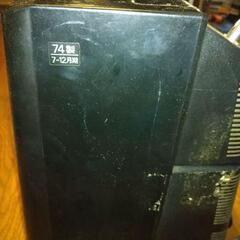 レトロ1974年製ナショナル　トランジスタ白黒テレビ　TR-144B　ブラックの画像