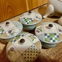 急須　湯呑みの画像