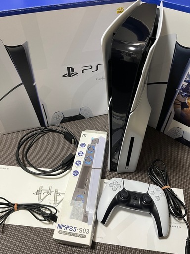 新型PlayStation5 slim CFI-2000A01モンハンワイルズ付　空冷ファン付