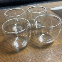 新品未使用　ダブルウォールグラス 4つの画像