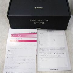 SIREN　デジタルフォトフレーム　DF70-AF　動作良好　3.5インチ　クリアブラック　16MBメモリ内蔵　サイレン　771ZSの画像