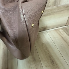 ⭐️神戸大丸購入⭐️ATAOピンクブラウン レザー 2wayショルダー トートバッグの画像