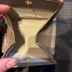 パイソン　三つ折りウォレットの画像