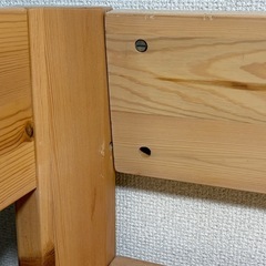 ロフトタイプベッド　無印良品パイン材ミドルベッドの画像
