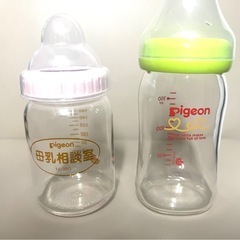 母乳相談室　pigeon ガラス製哺乳瓶の画像