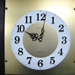 【ジャンク】レトロ　SEIKO　振り子柱時計　全長110㎝　大型掛け時計　アンティーク　おしゃれ　ボンボン時計　セイコークロック　785ZSの画像