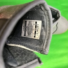 中古　幼児靴　ブーツ　グレーxシルバー Carter’s 11.4cmの画像