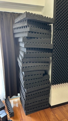 吸音材 50×50cm 厚み 8cm 日本製 防音材 プロファイル ウレタンフォーム